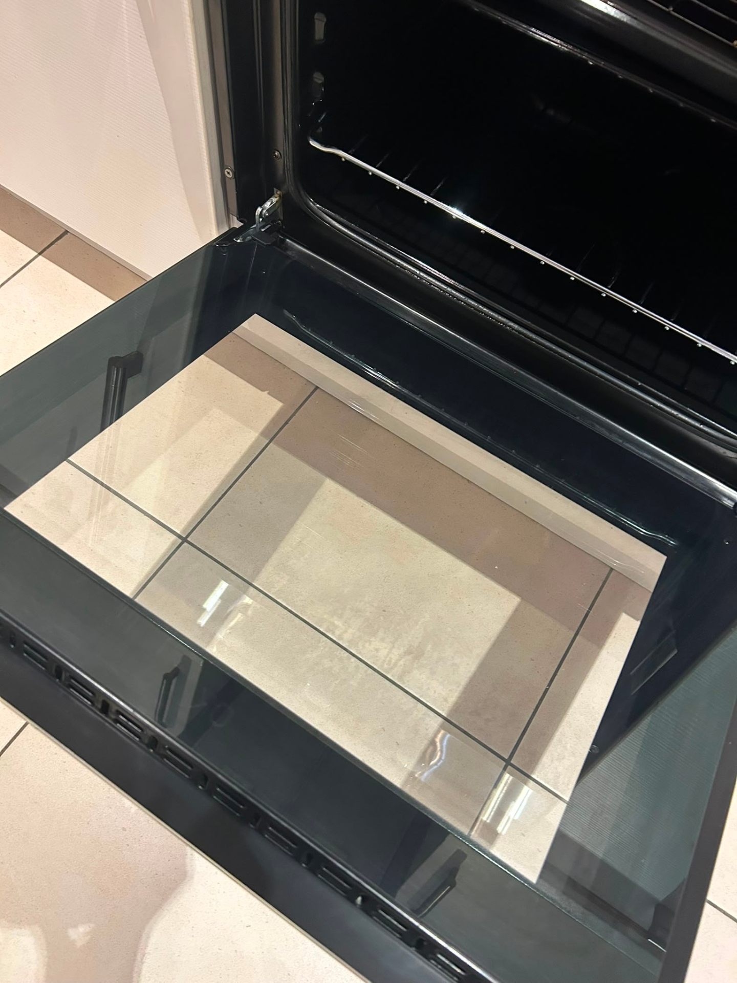 After — Oven interior — grease lifted