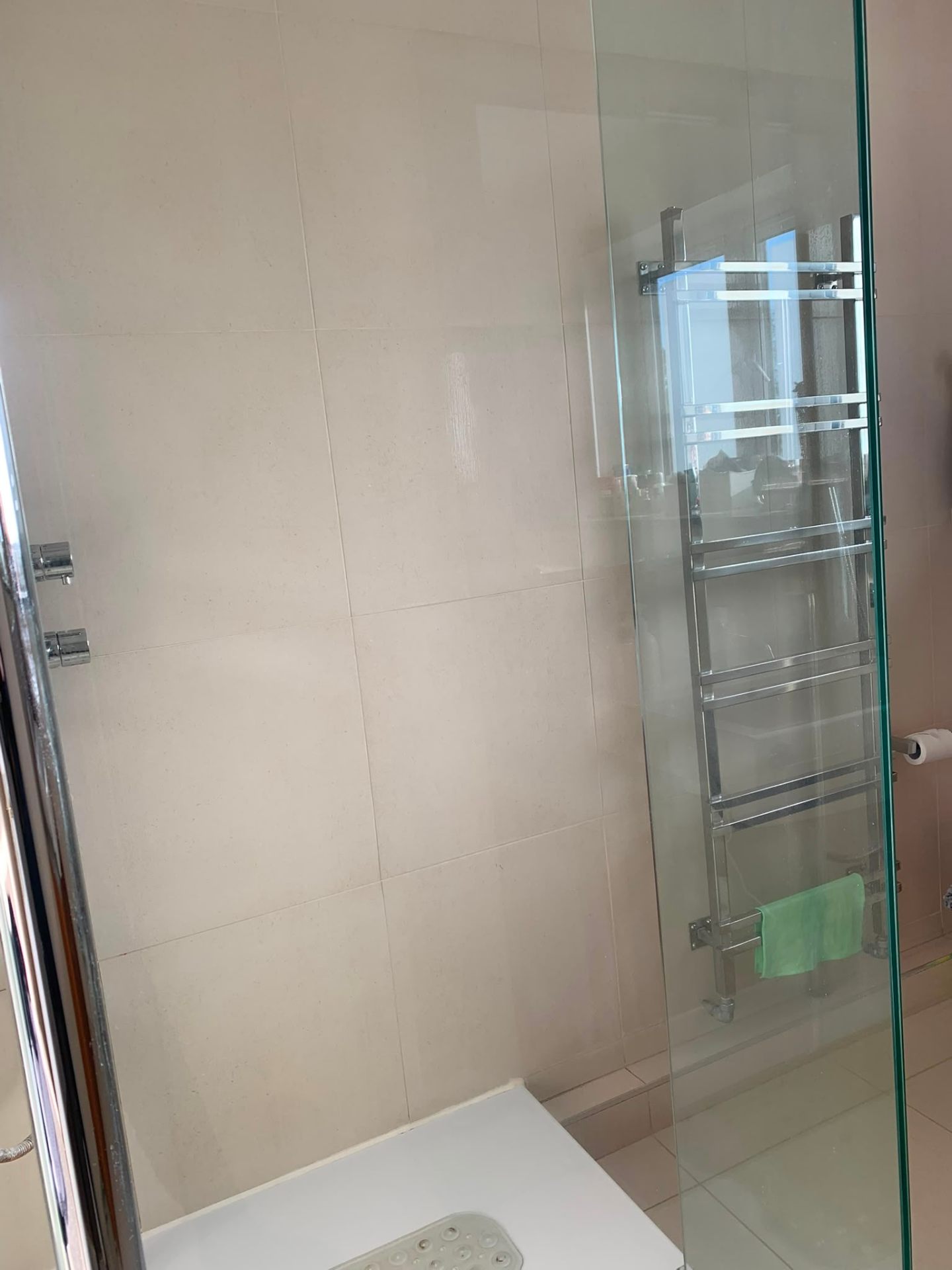Shower screen after cleaning