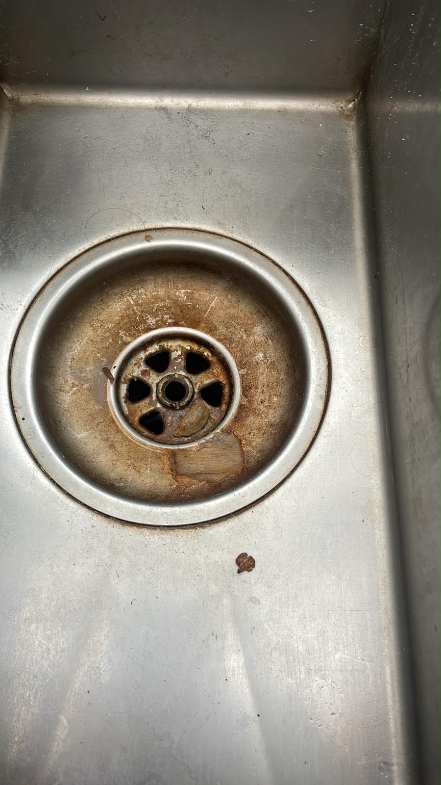 Before — Kitchen sink drain revived